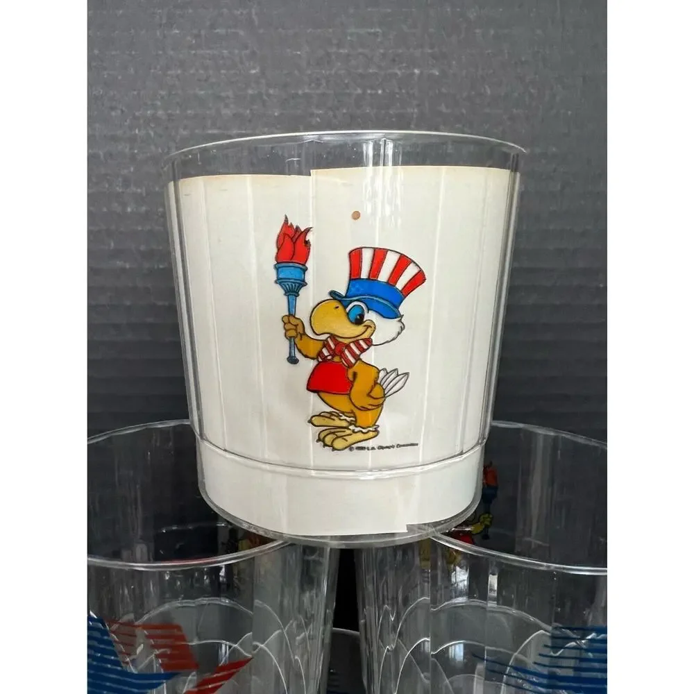 1984 OLYMPIC XXXIII PLASTIC Tumblers CUPS LOS ANGELES LA TWO BOXES, 15 CUPS, 9oz